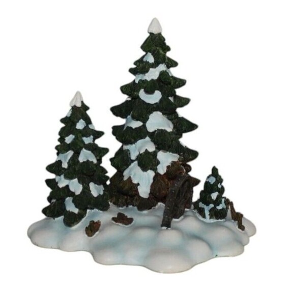 Dept  56 Wagonwheel Pine Grove Orig Box Village Accessories #52617 - Picture 3 of 8